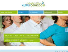 Tablet Screenshot of kulturgeragogik.de